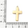 304 Stainless Steel Rhinestone Pendants STAS-L022-085G-12-3