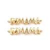 Mother's Day Brass Connector Charms KK-F919-33G-1