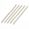 Brass Rhinestone Cup Chains Tassel Big Pendants KK-R129-10G-1