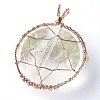 Natural Quartz Crystal & Peridot Big Pendants G-G771-B07-3