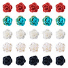 40Pcs 5 Colors 1-Hole Plastic Buttons FIND-TA0008-23-1