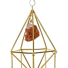 Golden Iron Wind Chime HJEW-K045-01G-03-2
