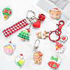 18Pcs 9 Styles Christmas Resin Pendants RESI-CJ0003-26-6