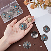 10Pcs Antique Silver Alloy Decorative Rivets BUTT-GF0004-22C-3