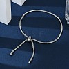 Tarnish Resistant Adjustable 304 Stainless Steel Slider Bracelet/Bolo Bracelets Making BJEW-F412-04P-4