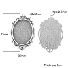 Tibetan Style Pendant Cabochon Settings LS-TIBEP-A22962-AS-LF-1