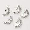 Brass Micro Pave Cubic Zirconia Links Connectors KK-ZX024-71P-1