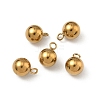 304 Stainless Steel Pendants STAS-P448-08D-G-1