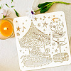 PET Hollow Out Drawing Painting Stencils DIY-WH0391-0386-3