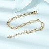 4MM 304 Stainless Steel Textured Paperclip Chain Bracelets for Man and Women SA-CBAB767-08G-2
