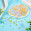 300Pcs 6 Colors Transparent Acrylic Beads MACR-TA0002-47-5