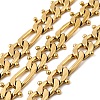 Ion Plating(IP) 304 Stainless Steel Figaro Chains CHS-V001-03G-1