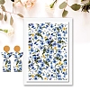 Flower Pattern Ceramics Clay Water Transfer Paper PW-WG39513-08-1