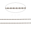 Rhodium Plated 925 Sterling Silver Oval Ball Chains STER-F052-07P-2