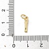Brass Pave Clear Cubic Zirconia Charms KK-A273-01G-I-3