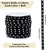 CALFOVERA 6 Rolls 6 Colors Faux Suede Cord LW-CL0001-02B-2