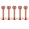 304 Stainless Steel Round Threadless Labrets for Women Men WG9B6EB-33-1