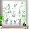 3Pcs Rabbit Rainbow Prism Electrostatic Window Stickers PW-WG31513-01-3