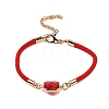 12Pcs 12 Colors Polyester Bracelets BJEW-P340-13E-G-2