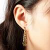 Chain Shape Dangle Stud Earring for Girl Women EJEW-JE04617-5