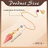 2 Bags Alloy & Iron Dowsing Pendulums AJEW-MA0001-19B-2