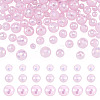 105Pcs 3 Styles Electroplate Opaque Solid Color Glass Beads Strands GLAA-TA0004-40B-2
