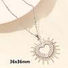 304 Stainless Steel Heart Pendant Necklaces for Men and Women FS-WG1B83F-10-1
