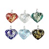 Lampwork Pendants FOIL-K003-02-1