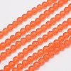 Natural & Dyed Malaysia Jade Bead Strands G-A146-6mm-A07-1