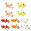 10Pcs 5 Colors Handmade Lampwork Enamel Beads LAMP-TA0002-48B-1
