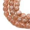 Natural Sunstone Beads G-F222-33-6mm-01-4