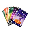 50Pcs 4 Styles Halloween Pumpkin Printed OPP Cellophane Packaging Bags with Die Hole Handles ABAG-C013-07-2