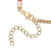 304 Stainless Steel Wheat Chains with Nylon Cord Mixed Chain Bracelets BJEW-JB13288-03-4