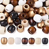 Craftdady 210Pcs 7 Style Unfinished Natural Wood Beads WOOD-CD0001-20-1