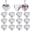 12Pcs 316 Stainless Steel Locket Pendants STAS-PH0007-25-1