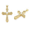 Brass Micro Pave Cubic Zirconia Pendants KK-N227-86A-3