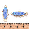 Alloy Enamel Pendants FIND-C037-16G-02-1-3