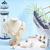 30Pcs 5 Styles Natural Mixed Shell Pendants PALLOY-GO00046-4