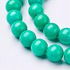 Natural Mashan Jade Round Beads Strands X-G-D263-6mm-XS15-2