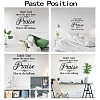 PVC Quotes Wall Sticker DIY-WH0200-043-3