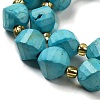 Dyed Natural Howlite Beads Strands G-G023-B01-02C-4