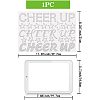 Inspiring Word Cheer Up Glass Hotfix Rhinestone DIY-WH0303-035-2