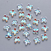 Transparent Spray Painted Glass Beads GLAA-YW0003-10-1
