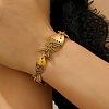 Alloy Link Chain Bracelets for Women BJEW-C133-01AG-1