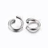 Tarnish Resistant 304 Stainless Steel Open Jump Rings X-STAS-H437-5x1mm-2