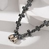 Non-Magnetic Hematite Beads Bracelets for Women Men NJEW-R020-01-2