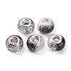 Crackle Two Tone Resin European Beads RPDL-T003-06C-1