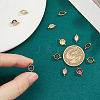 12Pcs 2 Styles Brass Micro Pave Cubic Zirconia Links Connectors KK-HS0015-22A-3