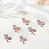 6Pcs Alloy Rhinestone Brooches JEWB-LP0002-06-3
