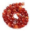 Natural Agate Dyed Beads Strands G-H028-A08-02-3